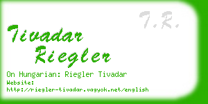 tivadar riegler business card